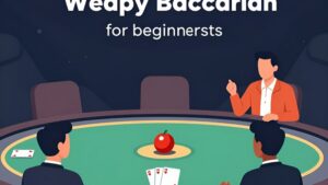 Иллюстрация стратегии управления капиталом в игре баккара для начинающих игроков казино Cacuocquamang